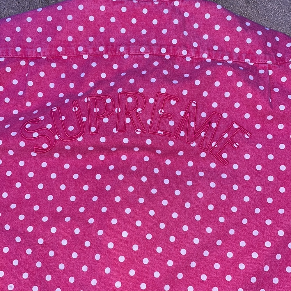 Supreme Polka Dot Denim Shirt